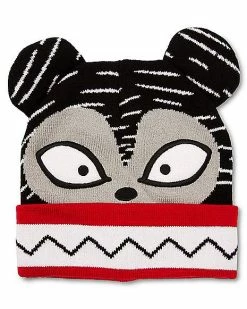 Outlet 🧨 3D Teddy Cuff Beanie Hat - The Nightmare Before ❄ Christmas 🛒