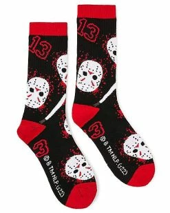 Best Sale 🛒 Jason Voorhees Mask Athletic Crew 🧦 Socks 🤩