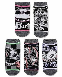 Brand new 🔥 The Nightmare Before 🎅 Christmas Character Ankle 🧦 Socks - 5 Pack 🔥