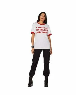 Brand new 🎁 I Shaved My Balls For This Harley Quinn T 👚 Shirt - Birds of Prey ❤️