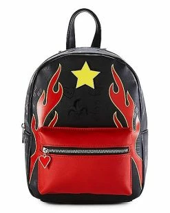 New 🛒 Flame Star Mini Harley Quinn 🎒 Backpack - Birds of Prey 🔔