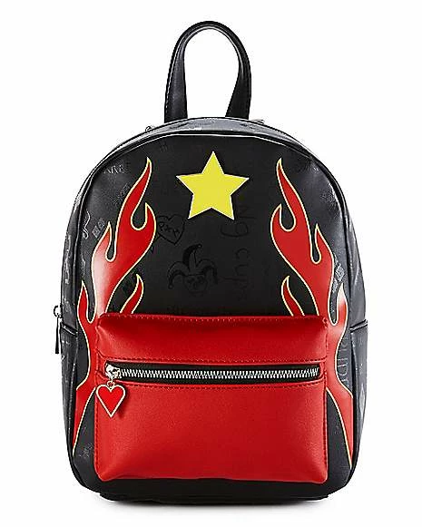 New π Flame Star Mini Harley Quinn π Backpack - Birds of Prey π